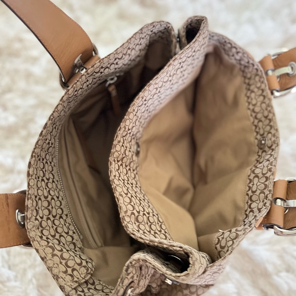 Coach vintage double strap bag/purse/tote - Picture 7 of 13